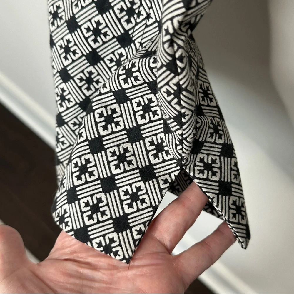 Tory Burch Heidi Jacquard Crop Pants Side Zip Workwear Office Business Size 10 - Picture 8 of 12